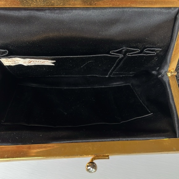 Vintage Bags By Josef Beaded Embroidered Clutch Bag Hand Beaded In France - Picture 8 of 13